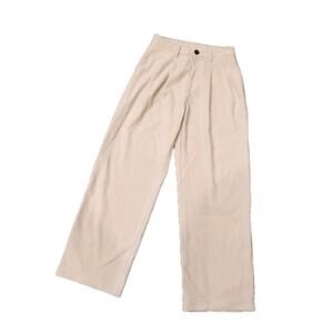 NWOT Dazy High Rise Khaki Wide Leg Ankle Length Pants W/pockets Sz M